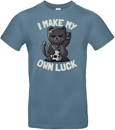 I Make My Own Luck - metal, maneki neko, katze, glückskatze, lucky cat - Standard T-Shirt
