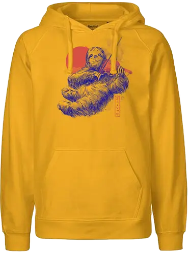 A Calm Song - sloth, faultier, calm, ruhe, violine, geige - Fairtrade Hoodie