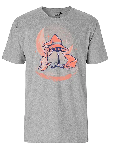 Nightfall Mage - mage, final, fantasy, Black mage, Vivi, gaming - Fairtrade T-Shirt