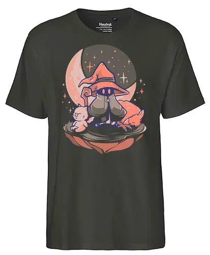 Nightfall Mage - mage, final, fantasy, Black mage, Vivi, gaming - Fairtrade T-Shirt