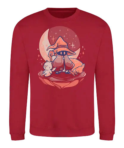 Nightfall Mage - mage, final, fantasy, Black mage, Vivi, gaming - Sweatshirt