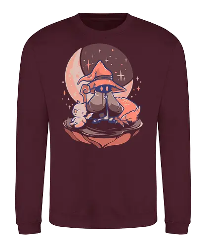 Nightfall Mage - mage, final, fantasy, Black mage, Vivi, gaming - Sweatshirt