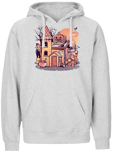 Spooky House - spooky, Spoopy, halloween, cute, süß, pumpkin, Trick or treat - Fairtrade Hoodie