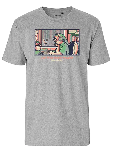 Lofi Pixie Radio Playlist - lofi, Hey listen, navi, Concentration, Hero of Time - Fairtrade T-Shirt