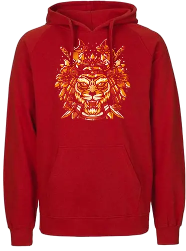 Samurai Tiger - samurai, japan, tiger - Fairtrade Hoodie