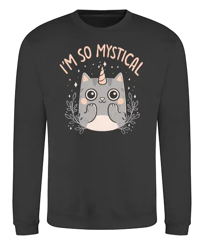Mystical Kitty - cute, cat, katze, mystisch, magic, unicat - Sweatshirt