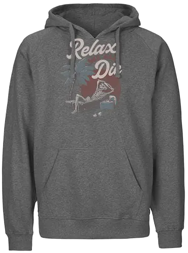 Relax We All Die - relax, chill, skeleton, skelett, Holiday, sleep - Fairtrade Hoodie