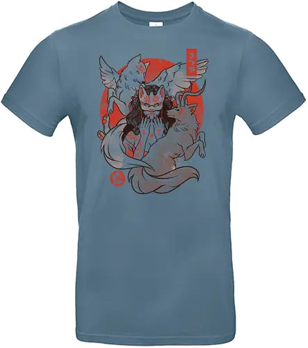 The Fox Yokai - kitsune, god, good, evil, yokai - Standard T-Shirt