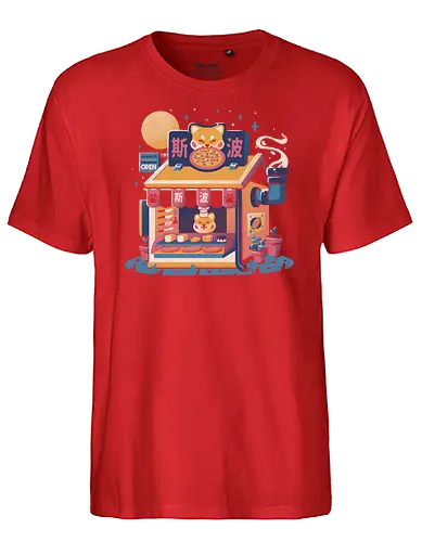 Shiba Hut - shiba, shiba inu, akita, cute, dog, hund, doggo - Fairtrade T-Shirt