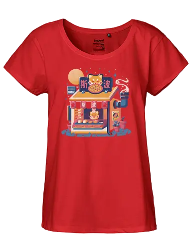 Shiba Hut - shiba, shiba inu, akita, cute, dog, hund, doggo - Fairtrade Girl Shirt