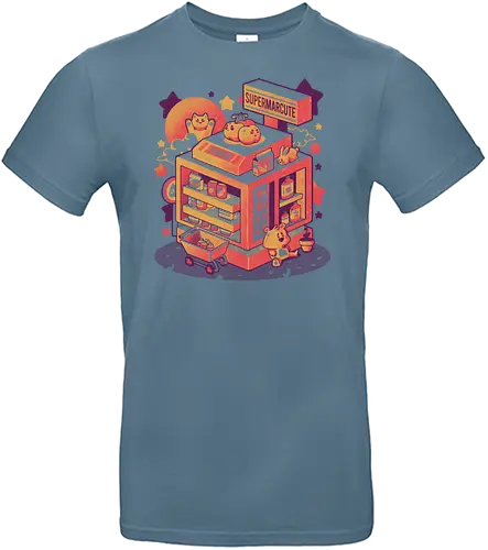 Supermarcute - einkaufen, shopping, supermarket, cute, cat, katze - Standard T-Shirt