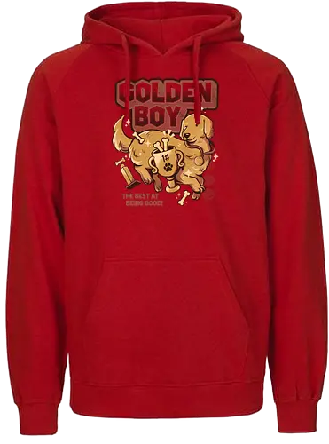 Golden Boy - dog, good boy, good girl, doggo, hund, cute - Fairtrade Hoodie