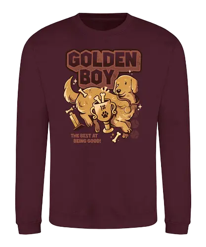 Golden Boy - dog, good boy, good girl, doggo, hund, cute - Sweatshirt