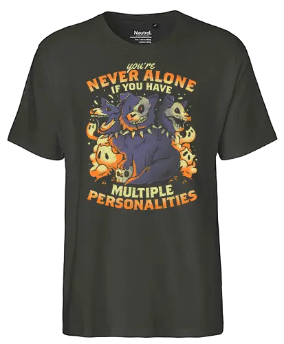 Multiple Personalities - hund, dog, personality, Cerberus - Fairtrade T-Shirt