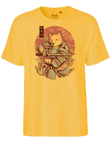 Akita Samurai - shiba, dog, hund, samurai - Fairtrade T-Shirt