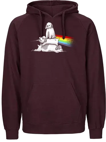 Bark Side of the Moon - pop, music, mashup, dog - Fairtrade Hoodie