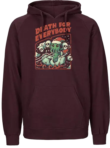Death For Everybody - weihnachten, christmas, cthulhu, lovecraft, death - Fairtrade Hoodie