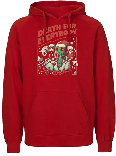 Death For Everybody - weihnachten, christmas, cthulhu, lovecraft, death - Fairtrade Hoodie