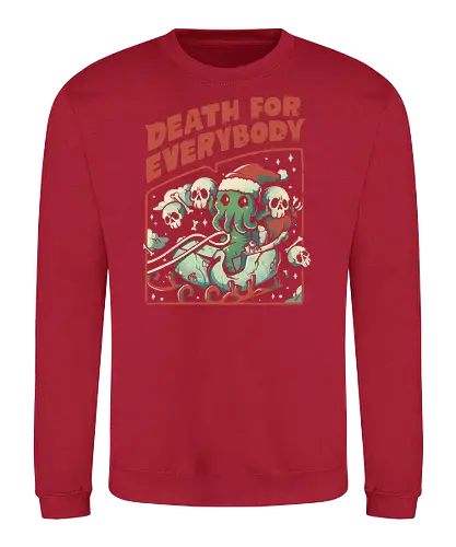 Death For Everybody - weihnachten, christmas, cthulhu, lovecraft, death - Sweatshirt