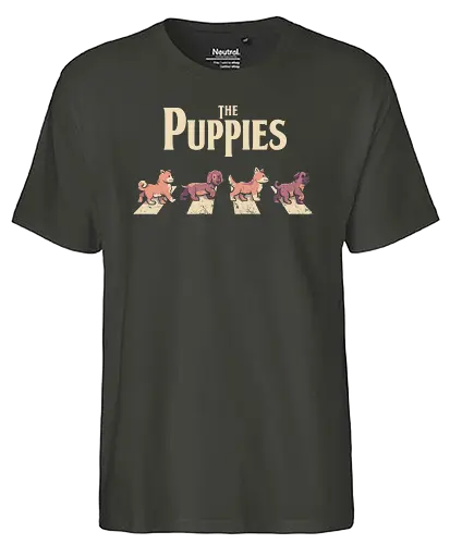 The Puppies - puppy, dog, cute, mashup, pop, music, btles - Fairtrade T-Shirt