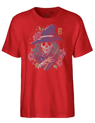 Magic Death - magic, witch, hexe, Magician, skull - Fairtrade T-Shirt