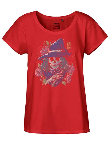 Magic Death - magic, witch, hexe, Magician, skull - Fairtrade Girl Shirt