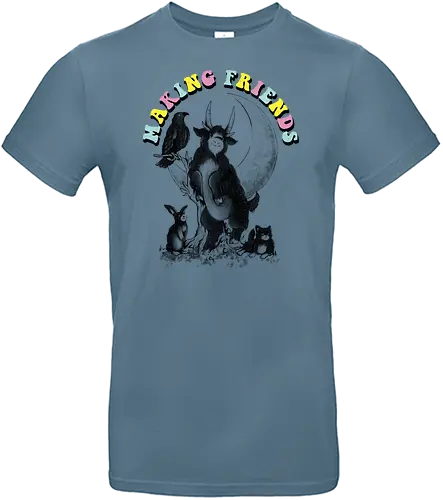 Making Friends - freunde, friendship, baphomet, cute, familiar - Standard T-Shirt