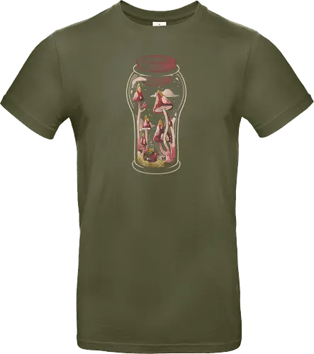 Gnome Jar - gnom, glas, jar, pilz, mushroom - Standard T-Shirt