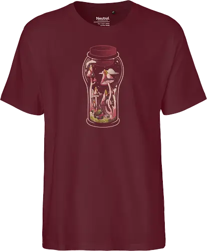 Gnome Jar - gnom, glas, jar, pilz, mushroom - Fairtrade T-Shirt