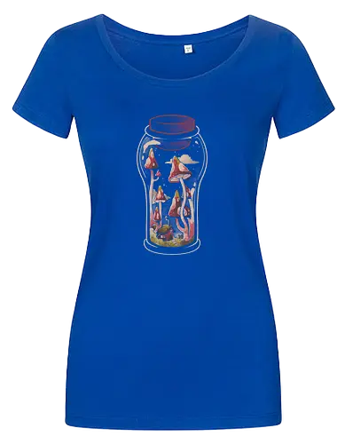 Gnome Jar - gnom, glas, jar, pilz, mushroom - Damen T-Shirt