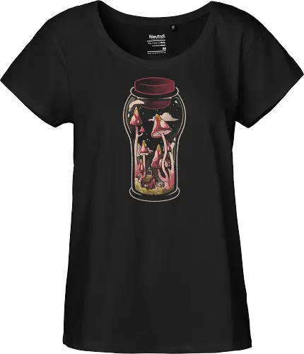 Gnome Jar - gnom, glas, jar, pilz, mushroom - Fairtrade Girl Shirt