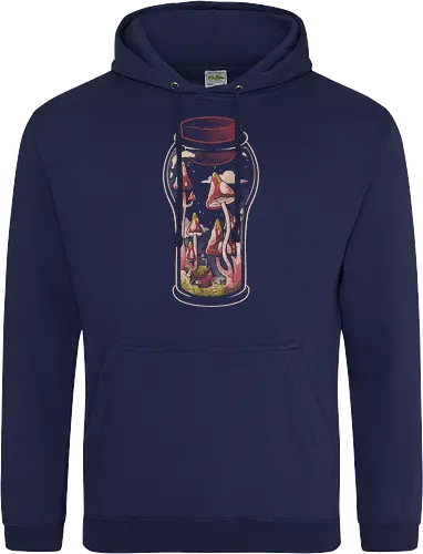 Gnome Jar - gnom, glas, jar, pilz, mushroom - Standard Hoodie