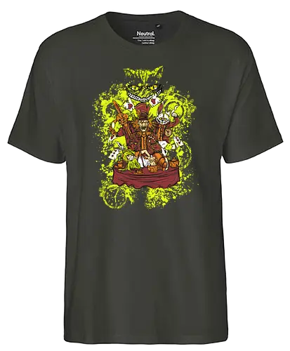 Alice in Wonderland - alice, wunderland, wonderland, lewis carroll, macabre, dark - Fairtrade T-Shirt
