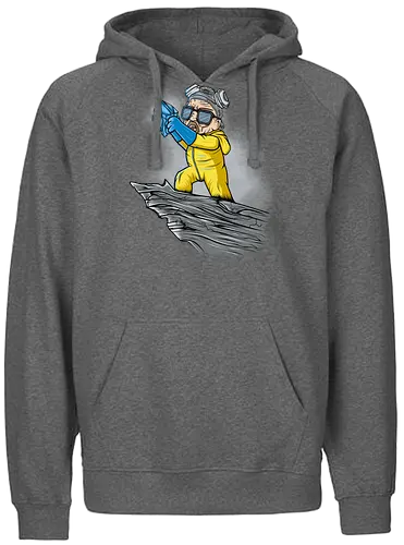 The Meth King - heisenberg, meth, drugs, mashup, lion, king, walter white, brking bad - Fairtrade Hoodie