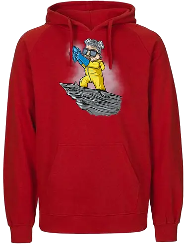 The Meth King - heisenberg, meth, drugs, mashup, lion, king, walter white, brking bad - Fairtrade Hoodie