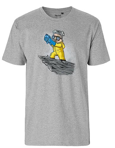 The Meth King - heisenberg, meth, drugs, mashup, lion, king, walter white, brking bad - Fairtrade T-Shirt