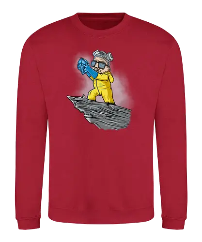 The Meth King - heisenberg, meth, drugs, mashup, lion, king, walter white, brking bad - Sweatshirt