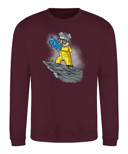 The Meth King - heisenberg, meth, drugs, mashup, lion, king, walter white, brking bad - Sweatshirt