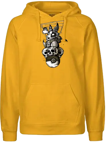 Evil Bone Monster - gaming, pocket, monster - Fairtrade Hoodie