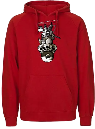 Evil Bone Monster - gaming, pocket, monster - Fairtrade Hoodie