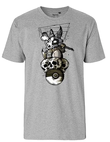 Evil Bone Monster - gaming, pocket, monster - Fairtrade T-Shirt