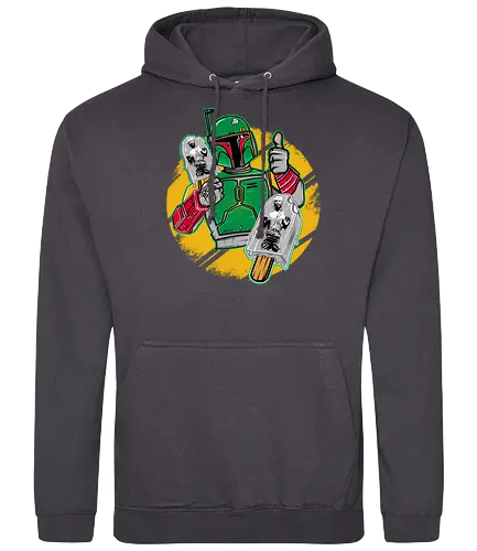 Boba Carbonite Ice Cream - bounty hunter, boba, space opera, icecream - Standard Hoodie