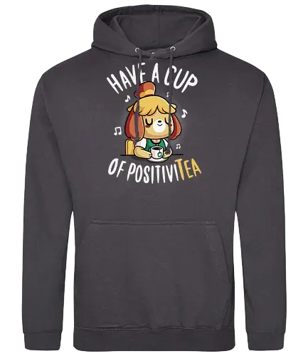 Positivit - animal, Crossing, isabelle, tee, positivity - Standard Hoodie