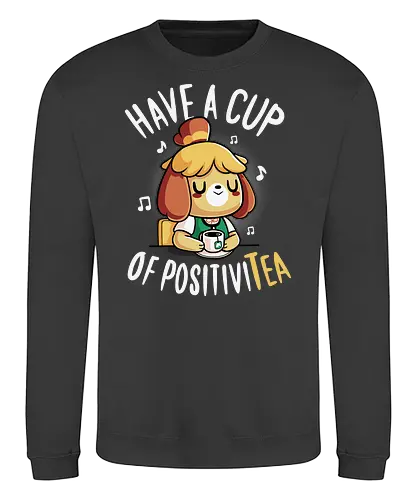 Positivit - animal, Crossing, isabelle, tee, positivity - Sweatshirt