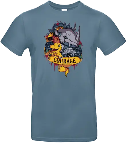 Courage - mut, digital, monster, anime, tattoo - Standard T-Shirt