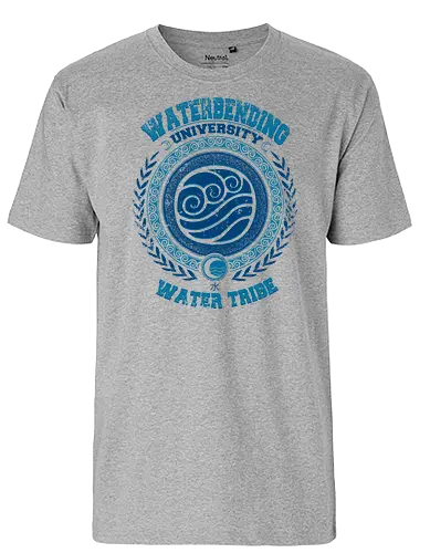 Waterbending University - korra, aang, avatar, elemente, wasser, Bender - Fairtrade T-Shirt