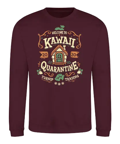 Kawaii Quarantine - Quarantäne, Lockdown, animal, Crossing, Stay home, Stay safe, Turnip, Rüben - Sweatshirt
