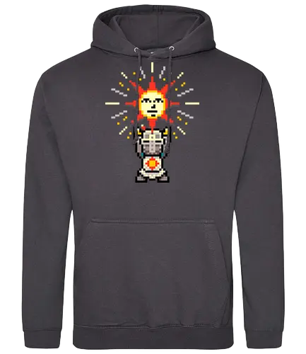 Praise the Pixel - souls, praise the sun, solaire of astora, sun, sonne, gaming, pixel - Standard Hoodie
