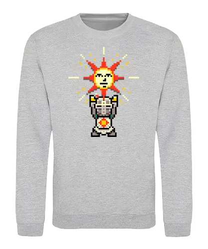 Praise the Pixel - souls, praise the sun, solaire of astora, sun, sonne, gaming, pixel - Sweatshirt