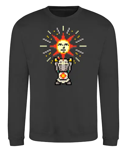 Praise the Pixel - souls, praise the sun, solaire of astora, sun, sonne, gaming, pixel - Sweatshirt